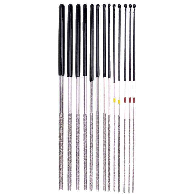 Kábelcsatlakozó tisztító gyémánt reszelő készlet 12 db anya saru Welzh