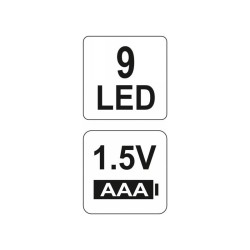 YATO Elemes LED zseblámpa 30 lumen alumínium fekete 3 x AAA (YT-08570) YATO Elemes LED zseblámpa 30 lumen alumínium fekete 3 x AAA (YT-08570)