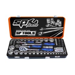 Dugókulcs készlet 1/4'' - 3/8'' - 1/2'' 4-32mm 12 szögű 59 db-os SP Tools Dugókulcs készlet 1/4'' - 3/8'' - 1/2'' 4-32mm 12 szögű 59 db-os SP Tools