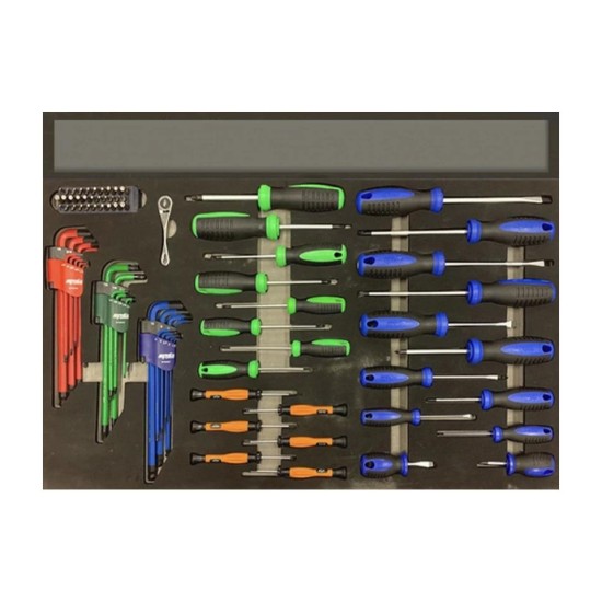 Tálcás SP Tools ''XL'' Csavarhúzó készlet 83 db-os