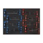 Tálcás SP Tools ''M'' T-fogós imbusz,torx  készlet 16db-os