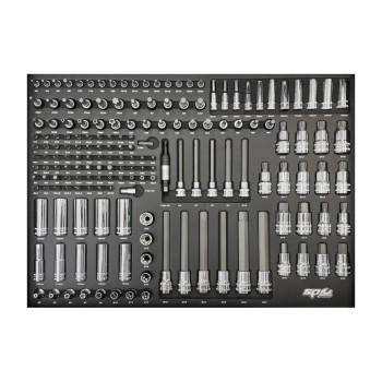 Tálcás SP Tools  ''S'' Rátűzőkulcs klt 1/4''-3/8''-1/2''  171 db-os