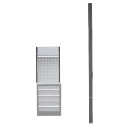 Műhelybútor SP SERIES Felső rész: Tartórúd a perf. hátfalhoz - Szürke Műhelybútor SP SERIES Felső rész: Tartórúd a perf. hátfalhoz - Szürke