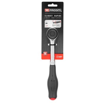 Crowa racsnis kulcs 1/4'' kétirányú, forgó nyelű - Facom