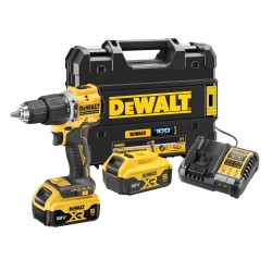 DeWALT DCD100YP2T-QW 18 V XR kefementes ütvefúró‑csavarozó 68 Nm, 2×5 Ah (100 ÉVES KIADÁS)