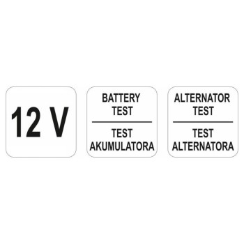 YATO Akkuteszter 12V CCA 150-1400 Ah (YT-83101) YATO Akkuteszter 12V CCA 150-1400 Ah (YT-83101)