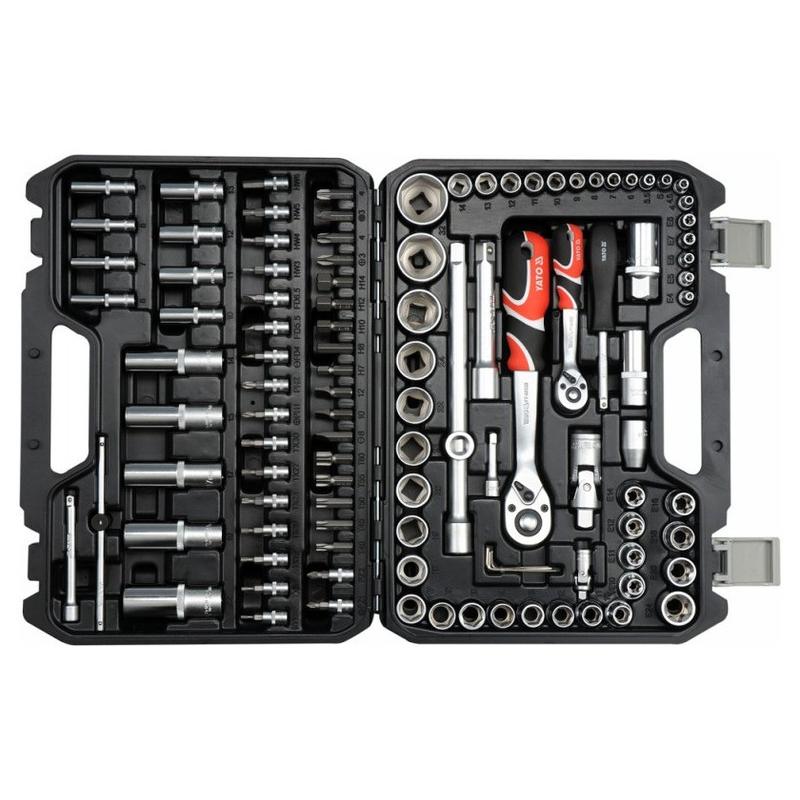 YATO Dugókulcs készlet 108 részes 1/4', 1/2' CrV (YT-38791)