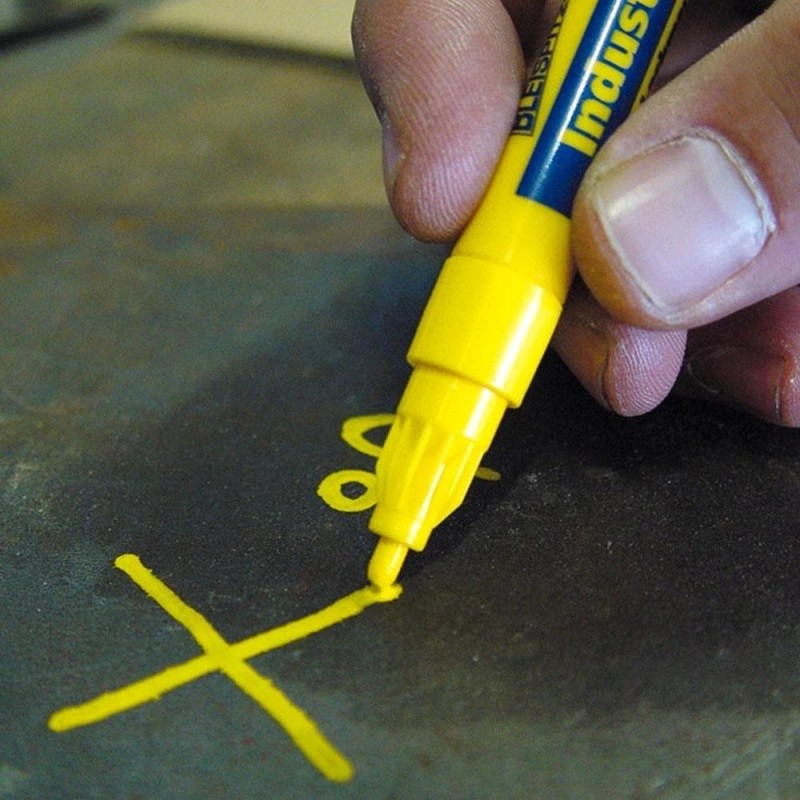 Jelölő filctoll festékes, hegyes sárga 1.0-2.0 mm - Bleispitz