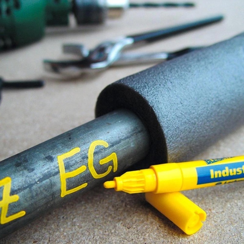 Jelölő filctoll festékes, hegyes sárga 1.0-2.0 mm - Bleispitz