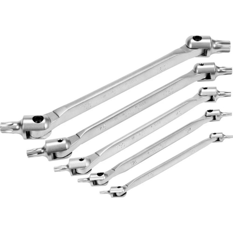 Torx csuklós külső készlet 5 db-os - 10 méret: T15 - T60 - YATO Torx csuklós külső készlet 5 db-os - 10 méret: T15 - T60 - YATO