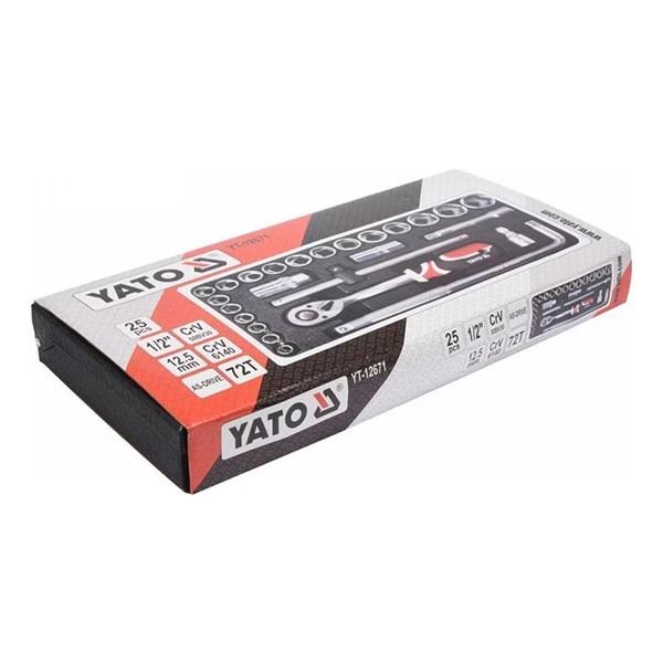 Szerszámkészlet 25 darabos 1/2'' 10-32 mm - Yato Szerszámkészlet 25 darabos 1/2'' 10-32 mm - Yato