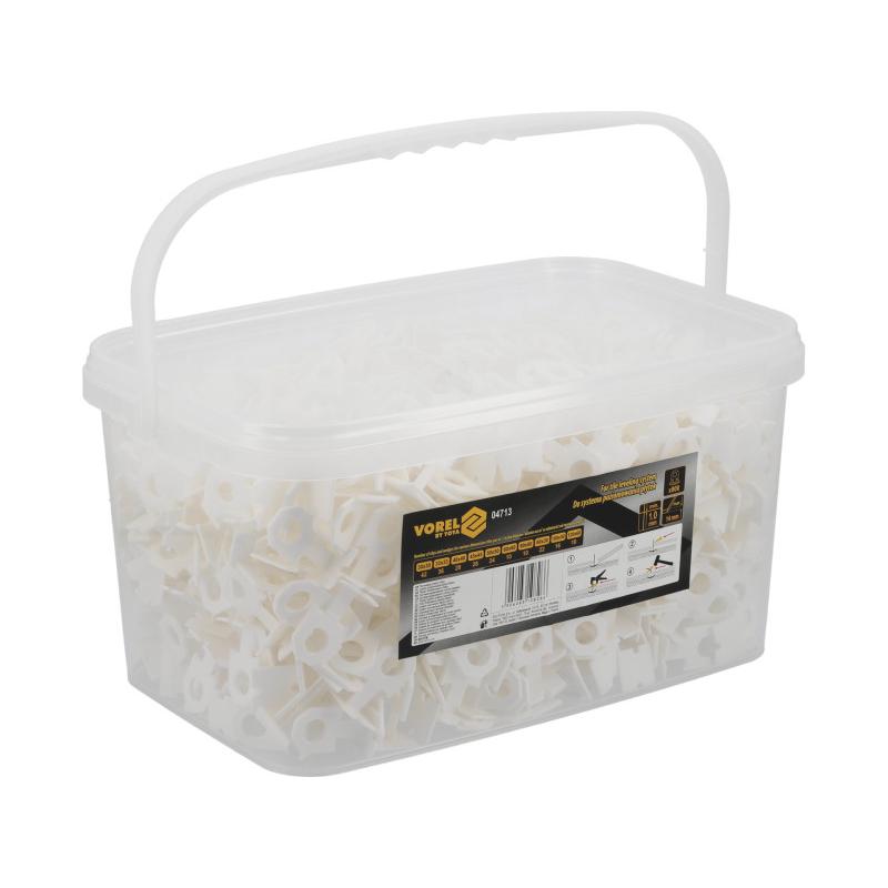 VOREL Burkolaszintező talp 1 mm (900 db) VOREL Burkolaszintező talp 1 mm (900 db)