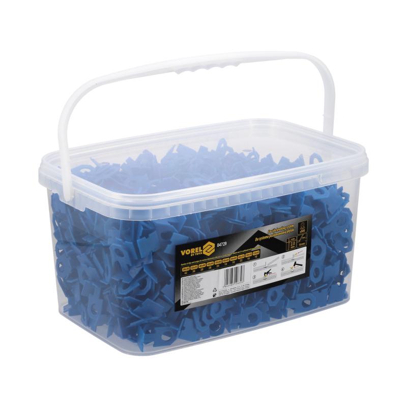 VOREL Burkolaszintező talp 2 mm (900 db) VOREL Burkolaszintező talp 2 mm (900 db)