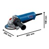 BOSCH Sarokcsiszoló 125 mm GWS 12-125 P lágy indítású / 1200 W