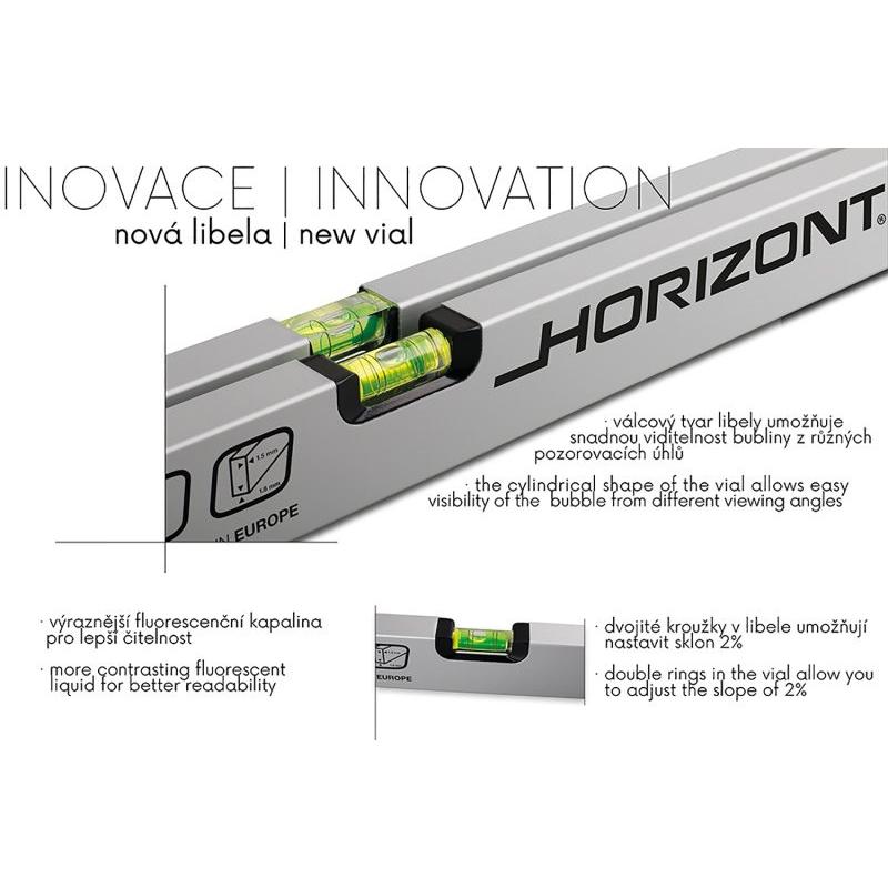HORIZONT Vízmérték 500 mm 2 libella HORIZONT Vízmérték 500 mm 2 libella