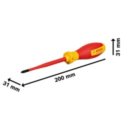 BOSCH Csavarhúzó PZ1 x 100 mm 1000 V-ig szigetelt BOSCH Csavarhúzó PZ1 x 100 mm 1000 V-ig szigetelt