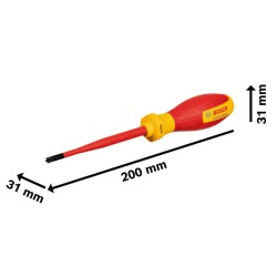 BOSCH Csavarhúzó SL/PH1 x 100 mm 1000 V-ig szigetelt BOSCH Csavarhúzó SL/PH1 x 100 mm 1000 V-ig szigetelt