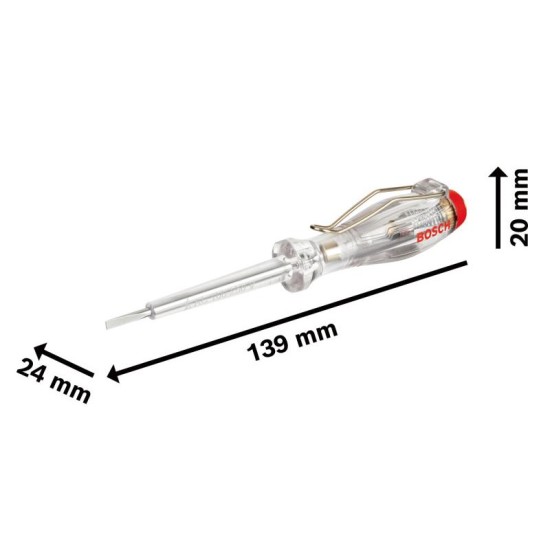 BOSCH Fázisceruza lapos SL 0,5 x 3 x 75 mm S2-es acél szárral