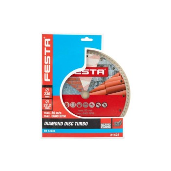FESTA Gyémánt vágókorong 230 x 2,6 x 22,2 mm turbo