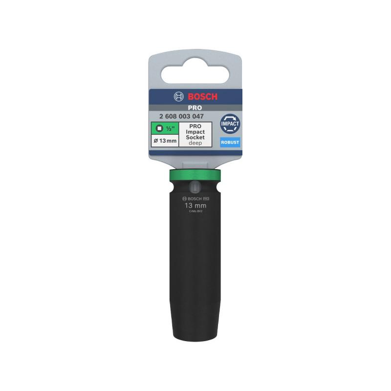 BOSCH PRO Hosszú gépi dugókulcs 1/2'' 13 mm CrMo BOSCH PRO Hosszú gépi dugókulcs 1/2'' 13 mm CrMo