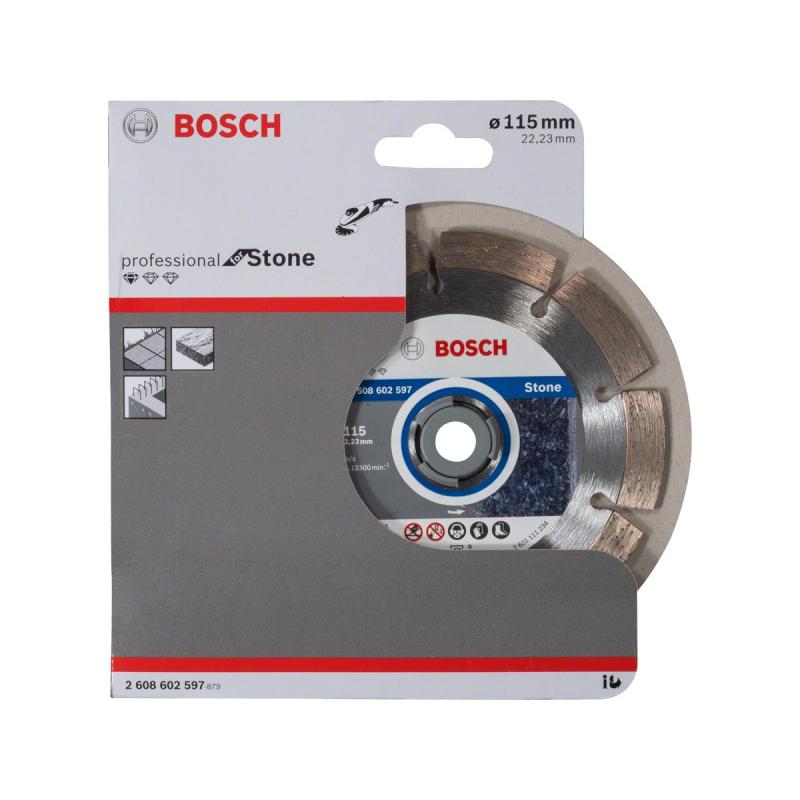 BOSCH Gyémánt vágókorong 115 x 1,6 x 10 x 22,2 mm szegmentált Standard for Stone