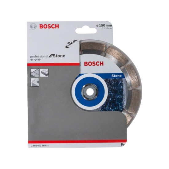 BOSCH Gyémánt vágókorong 150 x 2,0 x 10 x 22,2 mm szegmentált Standard for Stone