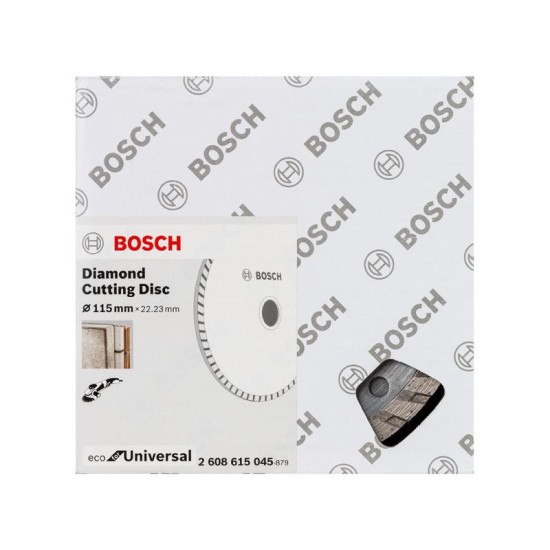 BOSCH Gyémánt vágókorong 115 x 2,0 x 7,0 x 22,2 mm Turbo ECO for Universal (10 db)