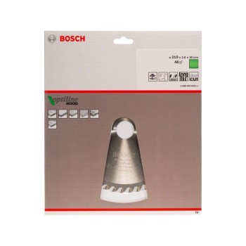BOSCH Fűrésztárcsa fához 210 x 30 x 2,8 mm / 48T Optiline Wood ATB