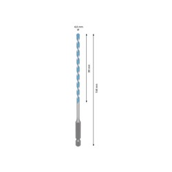 BOSCH EXPERT HEX-9 Multiconstruction fúrószár 4,0 x 90/150 mm 1/4'' bitbefogással BOSCH EXPERT HEX-9 Multiconstruction fúrószár 4,0 x 90/150 mm 1/4'' bitbefogással