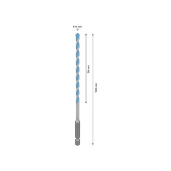 BOSCH EXPERT HEX-9 Multiconstruction fúrószár 5,0 x 90/150 mm 1/4'' bitbefogással