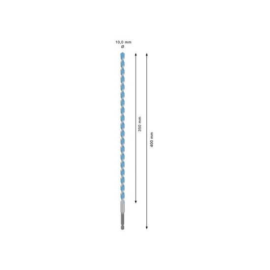 BOSCH EXPERT HEX-9 Multiconstruction fúrószár 10,0 x 350/400 mm 1/4'' bitbefogással