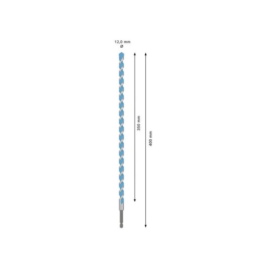 BOSCH EXPERT HEX-9 Multiconstruction fúrószár 12,0 x 350/400 mm 1/4'' bitbefogással