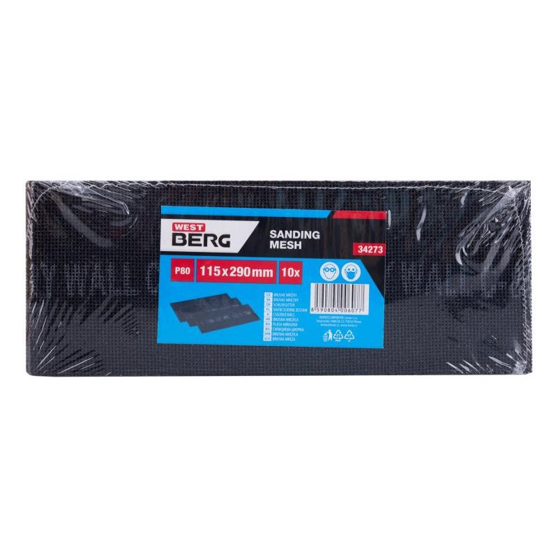 Csiszolótuskó rács 115 x 290 mm P80 (10 db)