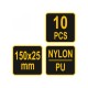 VOREL Tépőzár szalag 150 mm (10 db)