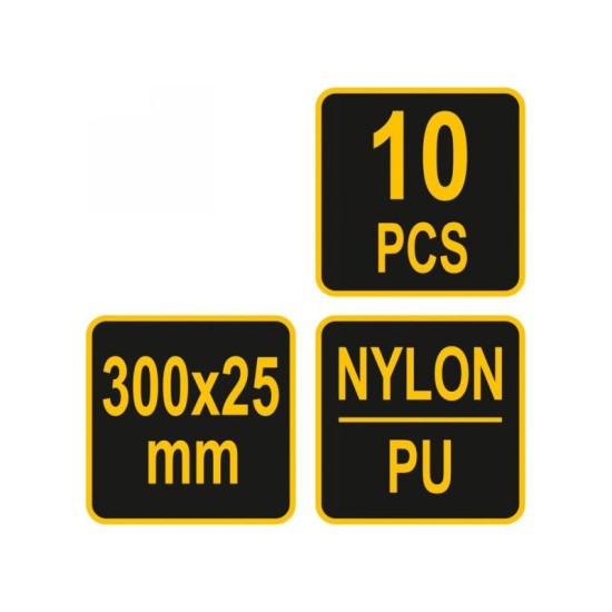 VOREL Tépőzár szalag 300 mm (10 db)