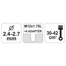 FLO Fűkasza damilfej 2,4-2,7 mm
