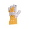 Munkavédelmi kesztyű (1155) 10-es vastag marhahasíték, erős vászonnal, nagy igénybevételre