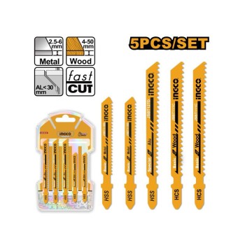 INGCO Dekopírfűrészlap készlet (5 db) INGCO Dekopírfűrészlap készlet (5 db)
