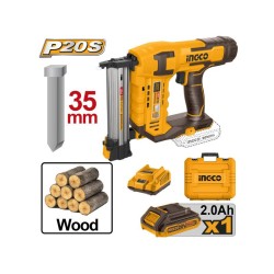 INGCO Akkus szögbelövő 20 V (1 x 2,0 Ah akku + töltő) INGCO Akkus szögbelövő 20 V (1 x 2,0 Ah akku + töltő)