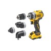 DEWALT Akkus fúrócsavarozó cserélhető fejjel 12 V (2 x 3,0 Ah akku + töltő + TSTAK) DCD703L2T