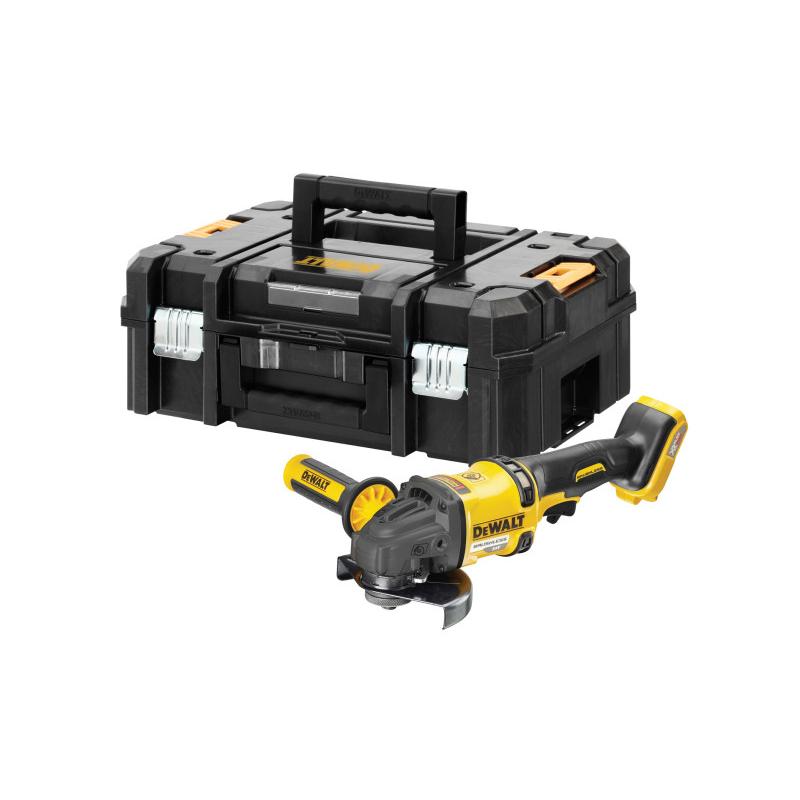 DEWALT Akkus sarokcsiszoló 125 mm 54 V szénkefe nélküli (akku + töltő nélkül, TSTAK) DCG418NT DEWALT Akkus sarokcsiszoló 125 mm 54 V szénkefe nélküli (akku + töltő nélkül, TSTAK) DCG418NT