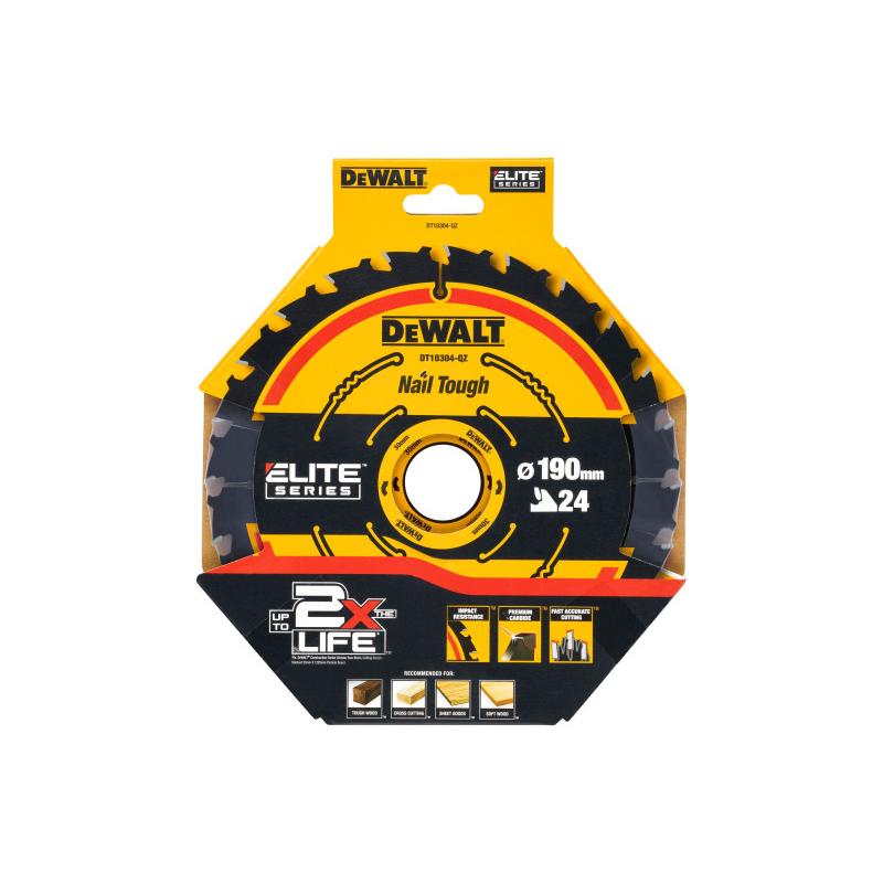 DEWALT EXTREME Fűrésztárcsa fához 190 x 30 x 1,65 mm / 24T