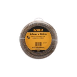 DEWALT Fűnyíró damil 2,5 mm x 68,6 m csavart
