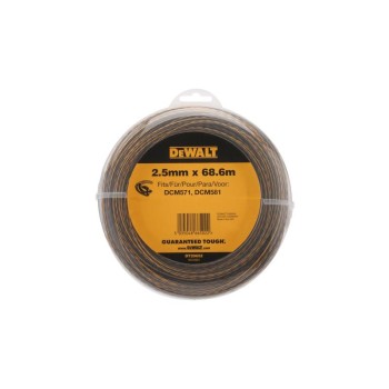 DEWALT Fűnyíró damil 2,5 mm x 68,6 m csavart