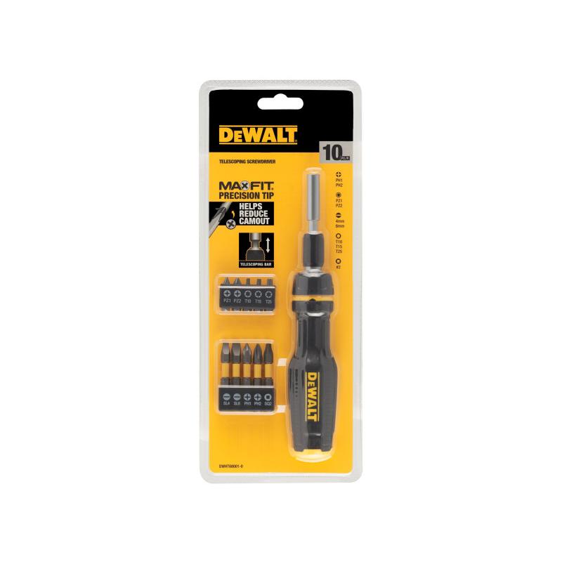 DEWALT Racsnis csavarhúzó bit készlettel