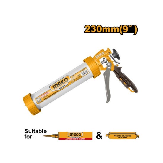 INGCO Kittkinyomó pisztoly 230 mm zárt alu INGCO Kittkinyomó pisztoly 230 mm zárt alu