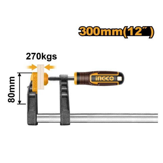 INGCO Gyorscsavarszorító 300 x 80 mm INGCO Gyorscsavarszorító 300 x 80 mm