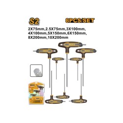 INGCO Imbusz T-kulcs készlet 8 részes S2 INGCO Imbusz T-kulcs készlet 8 részes S2