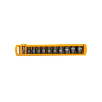 INGCO Gépi dugókulcs készlet 10 részes 1/2'' 10-24 mm CrMo