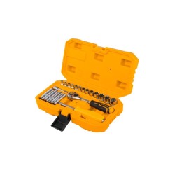 INGCO Dugókulcs készlet 20 részes 1/4'' 4-14 mm CrV